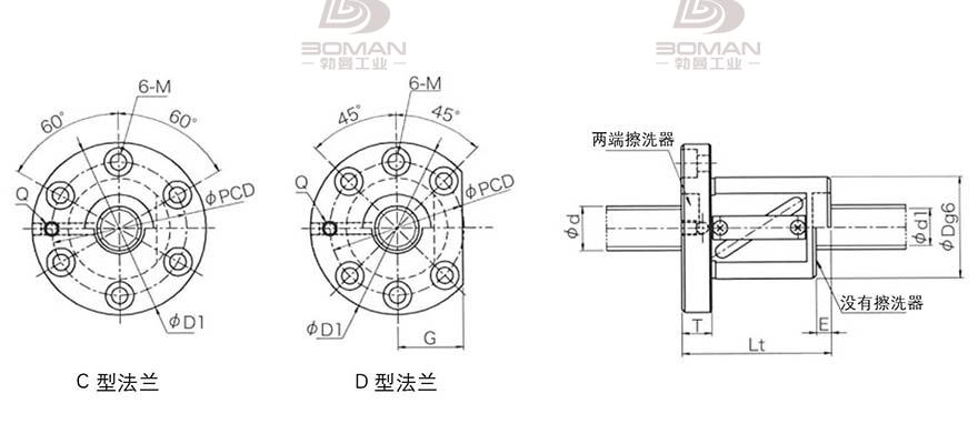 KURODA GR6310DS-DAPR 黑田丝杆替换尺寸图片